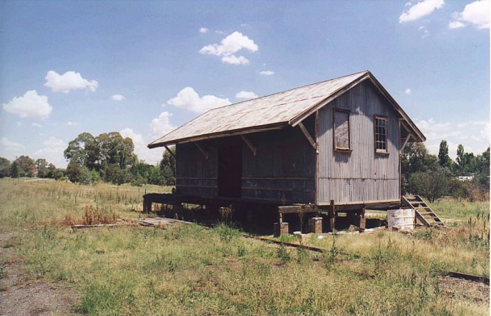 
The goods shed in the yard.
