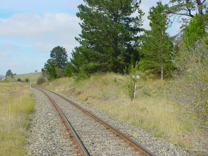 The view looking south towards the station.
