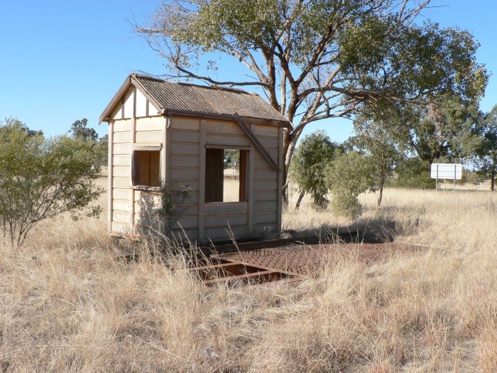 The remains of the cart weighbridge, at the southern end of the yard.