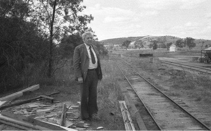 The view looking towards Coolah from the platform.