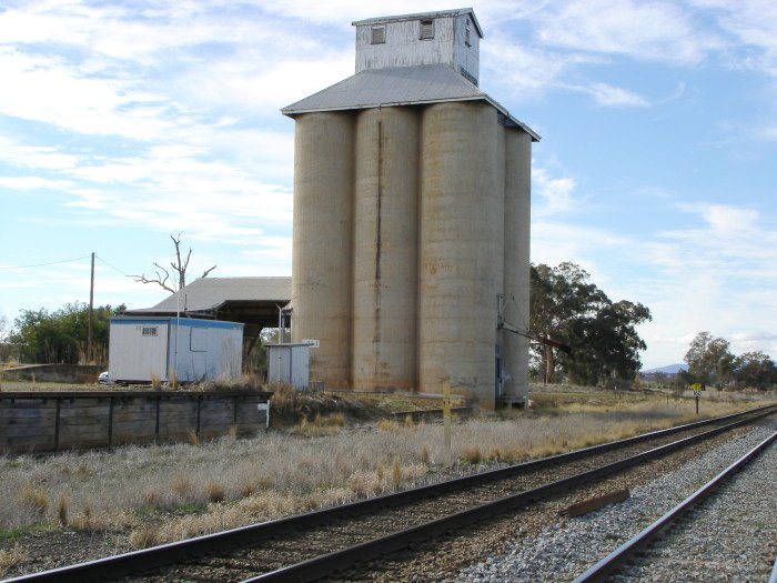 The view looking north across towards the silo.