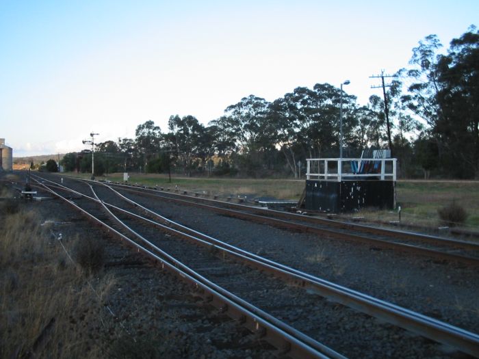 
The short raised platform holding the ground frame controlling the yard.
