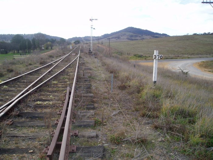 The view looking north from the northern end of Michelago.