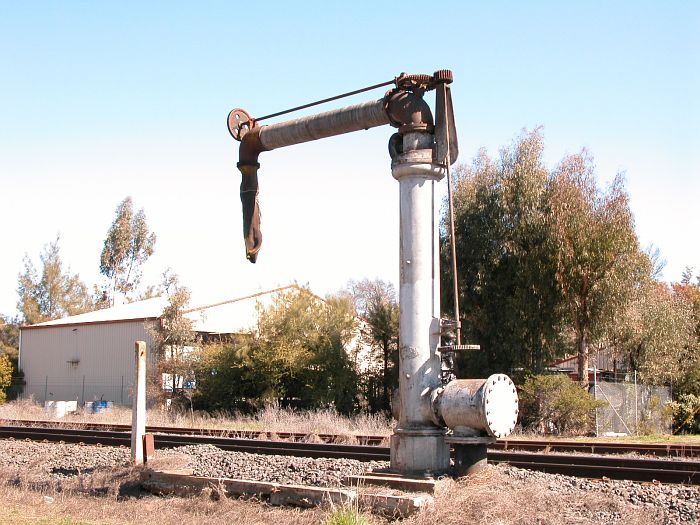 
The water column at the up end of the station.
