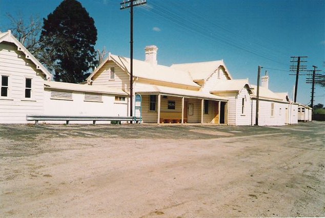 A road-side view of the station.