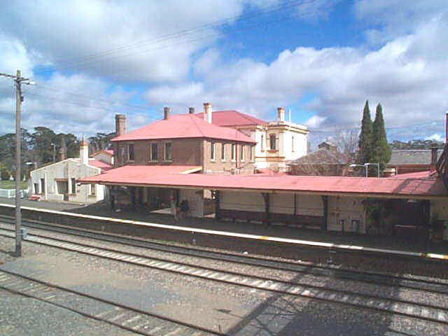 The somewhat utilitarian down-side station view. 