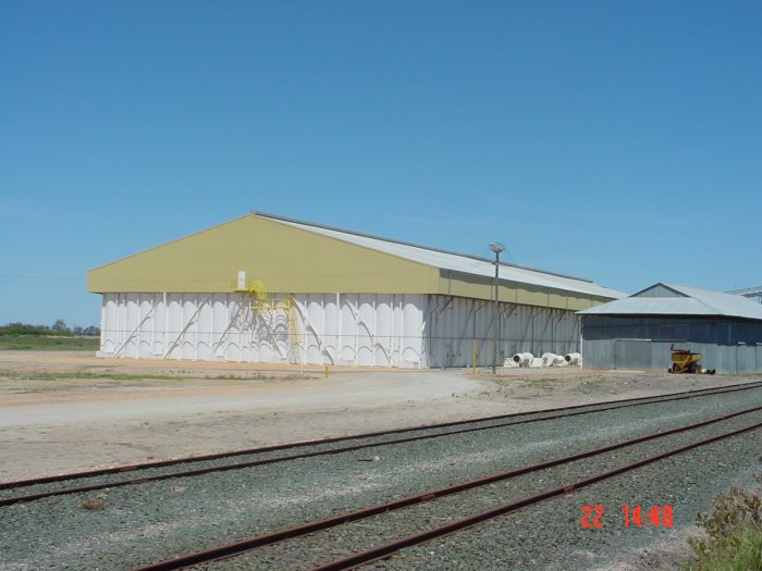 
The main silo at Moulamein.
