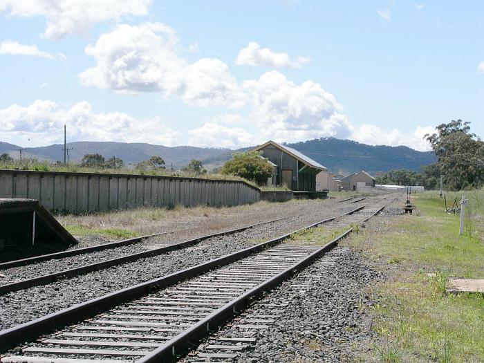 
The goods platform and shed at the up end of the yard.
