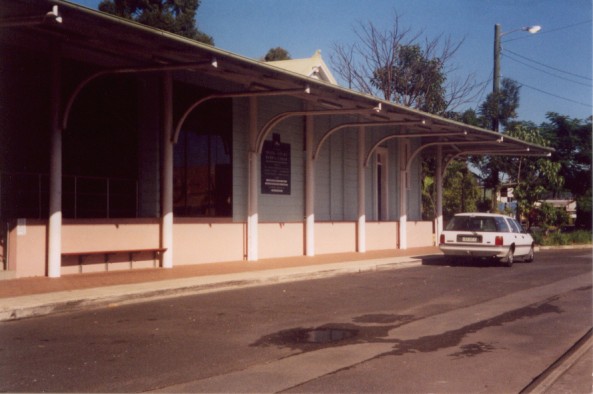 
The road-side view of the station building.
