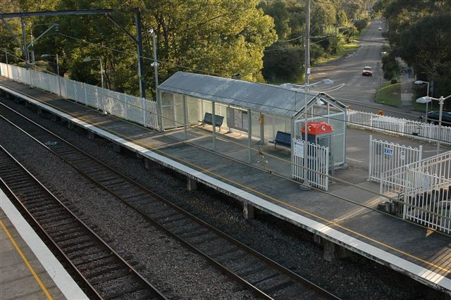 The view looking down over platform 2.