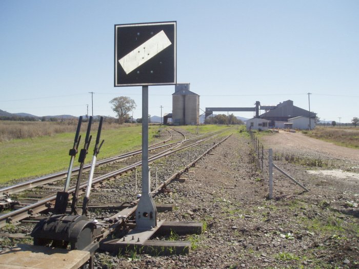 The frame and point indicator for the Up points at Nea Silo.