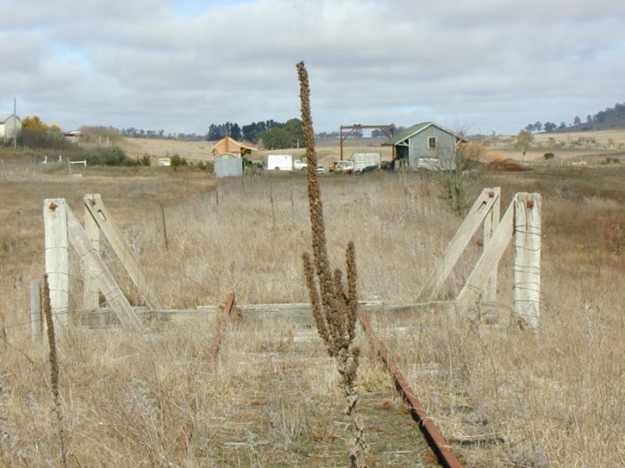 
The view looking south the the station area.
