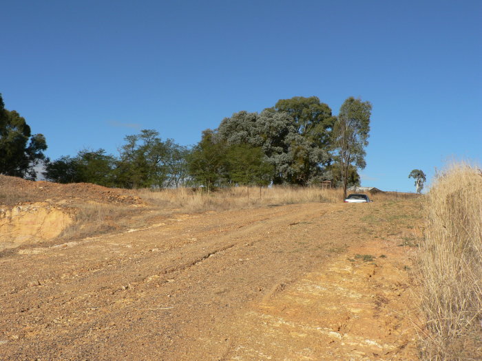 The view of the level crossing adjacent to the former cream stage.