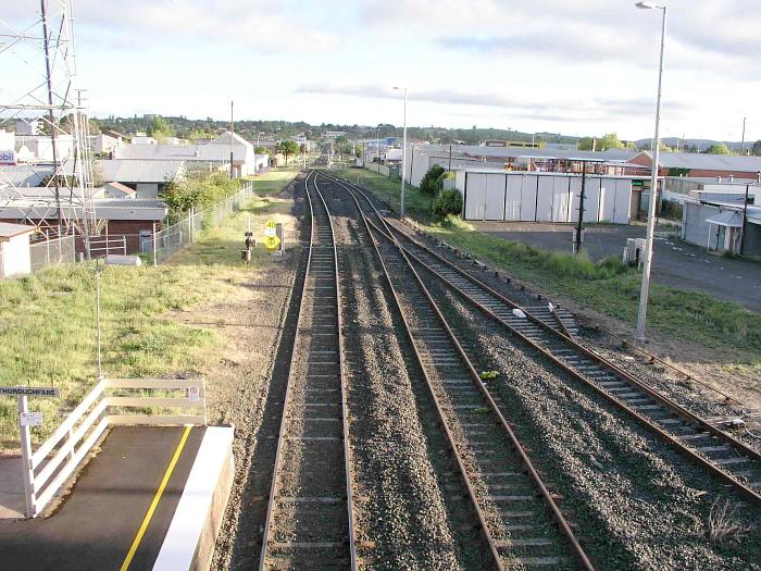 
The view looking down in the direction of Dubbo.
