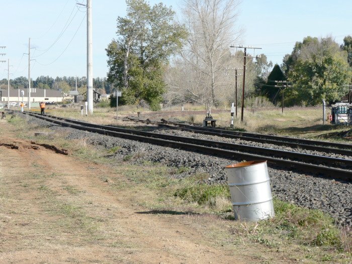 The view looking south at the North Fork junction.