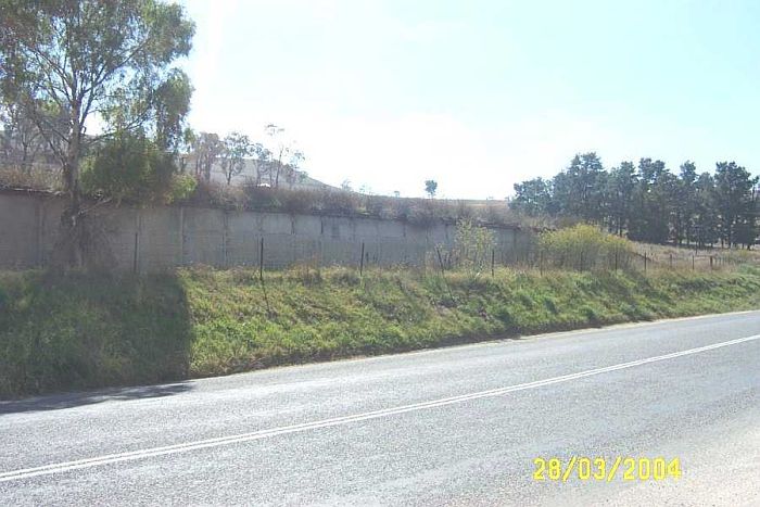 The remains of the loading bank used to load rock from nearby quarries.