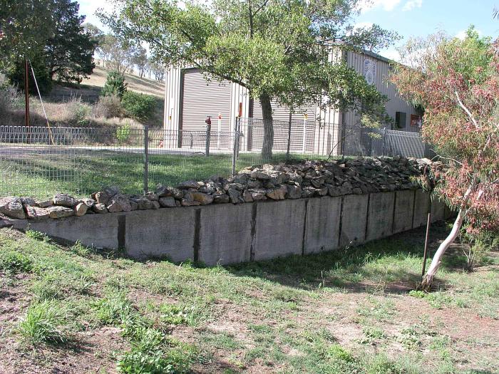 The dead end of the loading bank siding.  The one-time weighbridge was located in front of the doors of the fire brigade shed.
