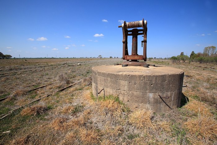 The remains of the job crane.