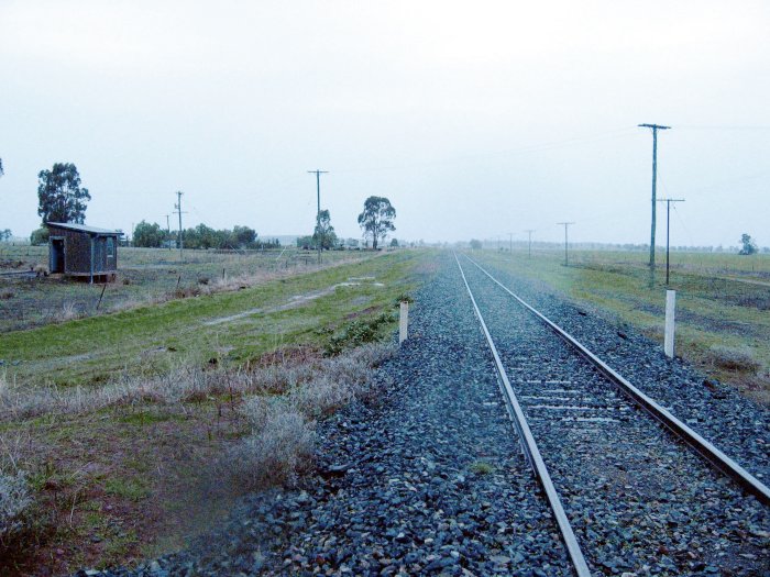 The view looking north through the location.