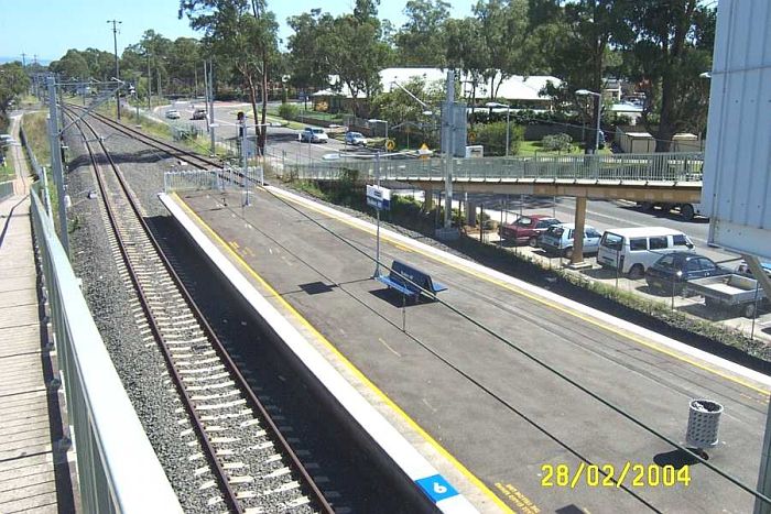 
The view looking down the line towards Richmond.
