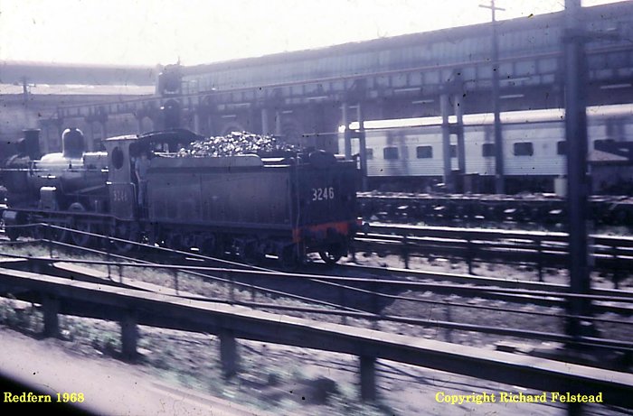 A shot of steam loco 3246 just outside of Redfern station.