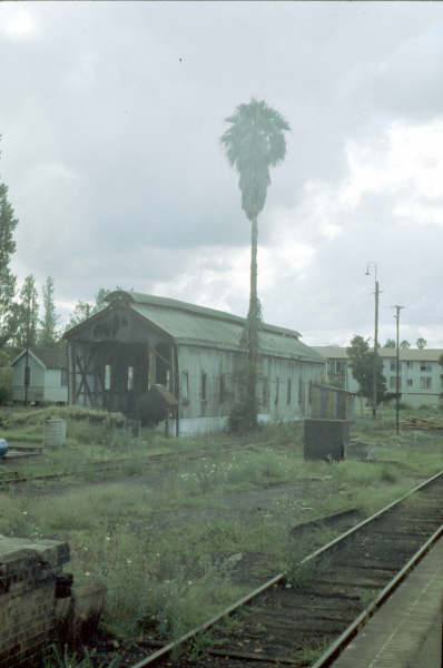 The rickety engine shed.