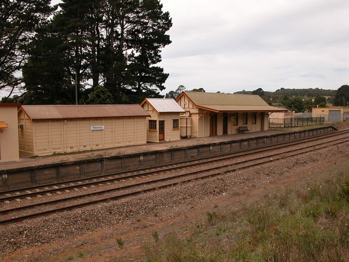 
The view looking down on the station from the bank opposite.
