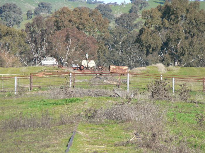 A closer view of the probable location of the one-time stage.