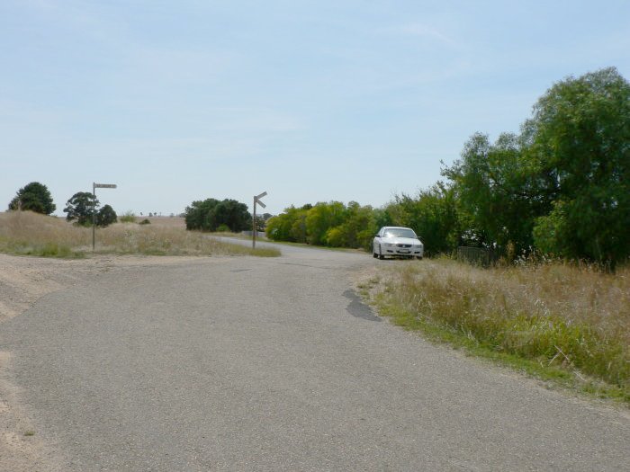 The location of St Michaels platform; the former convent was located behind the car.