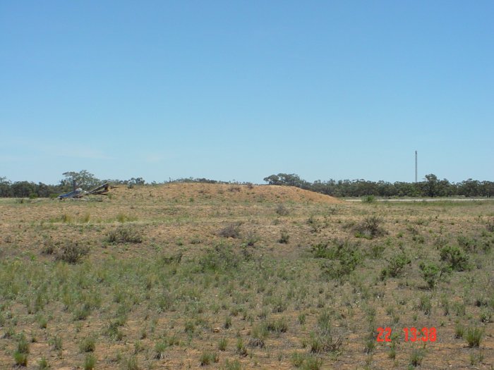 
A low mound which may be the remains of a goods bank.
