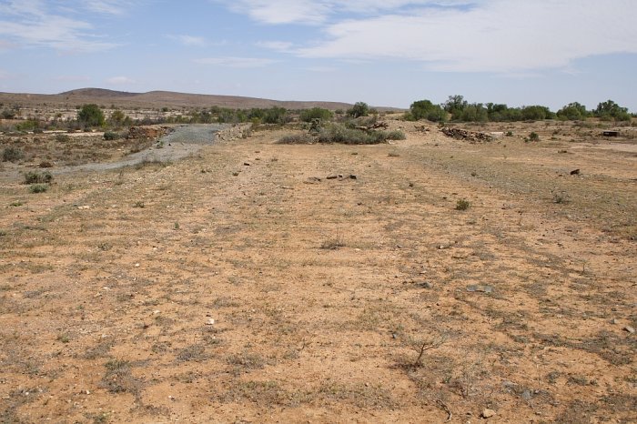 The view looking towards the platforms. There appears to be formations of at least three track at this point.