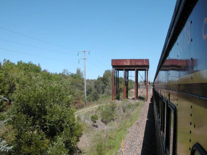 The water tower at Telegraph Point. The one-time station was located on the far side of the tank.