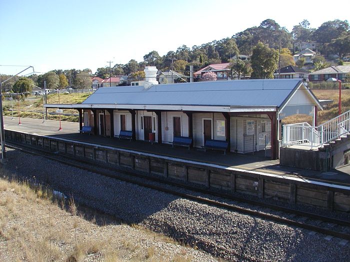 
The view of the station and down platform.
