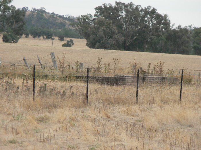 The view looking west towards the base of the tank.