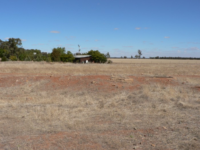 The remains of the weighbridge at the up end of the location.