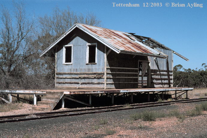 
The remains of the goods shed.
