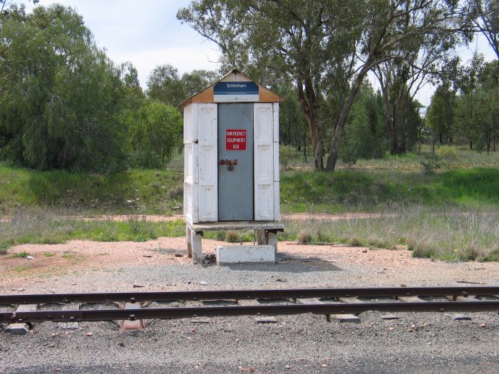 The Emergency Equipment Hut in the yard.