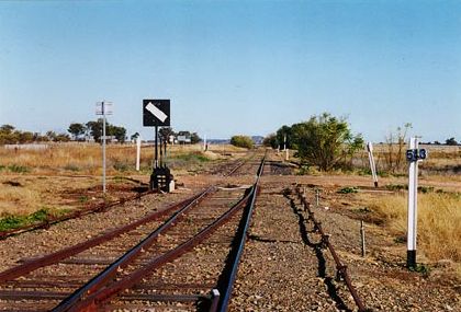 
The view looking towards Bogan Gate.
