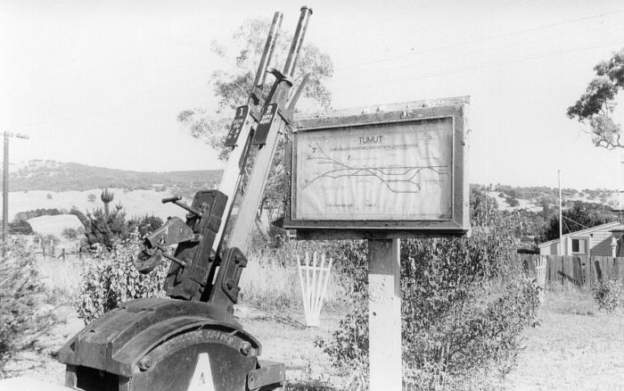 
The A Frame and diagram at Tumut.
