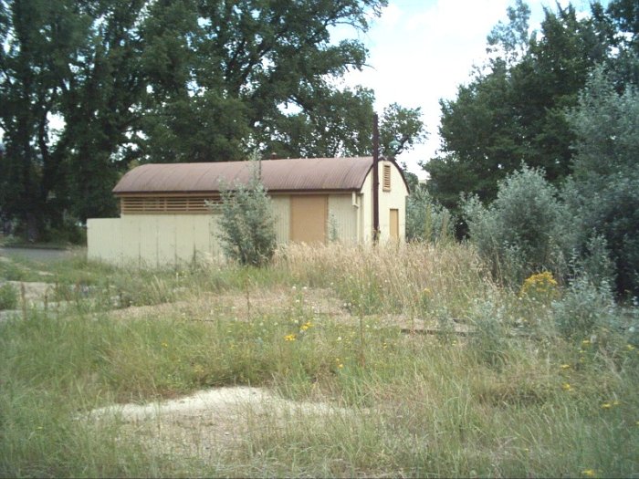 The mens toilet building is still in good condition.