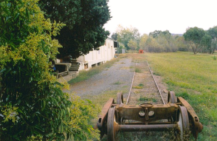 The end of the siding at the old Butter Factory.