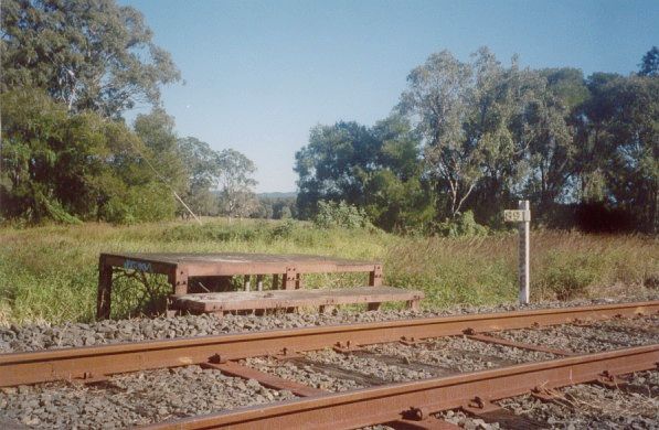 
This platform is all the remains of the one-time station and loop siding.
