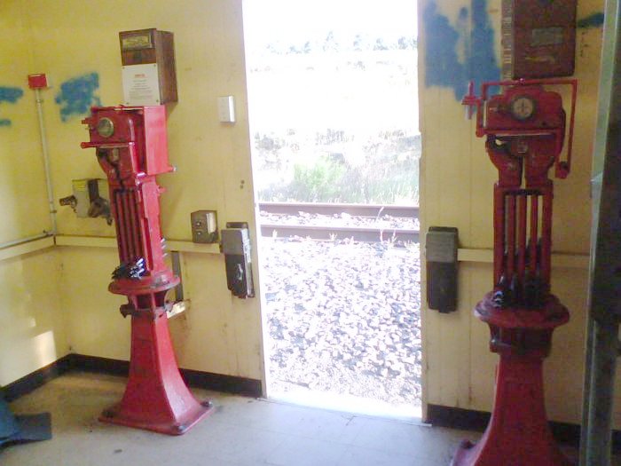 The staff machines in the Ulan staff hut.