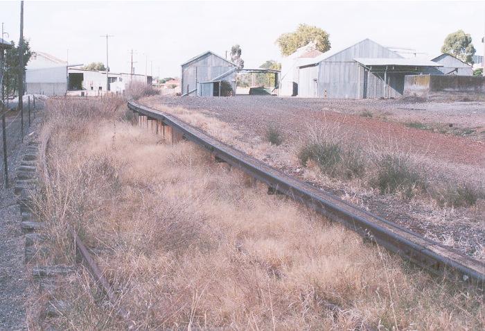 The remains of the loading bank on the back siding at Walla Walla.