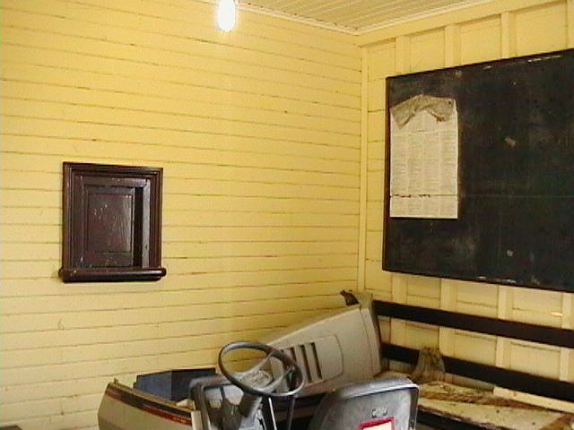 
The waiting room also has the ticket window and noticeboard.
