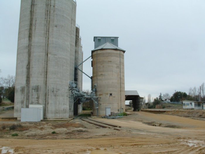 The view looking north along No 2 Grain Siding.