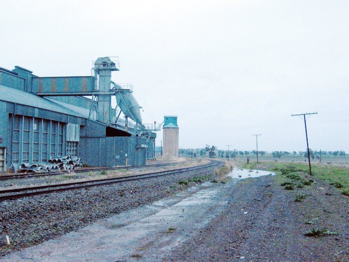 The view of the main silo looking north.