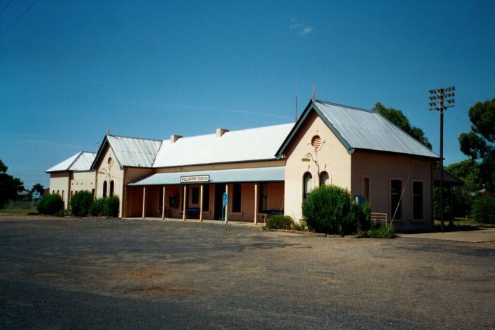 
The non-rail side of the station building.
