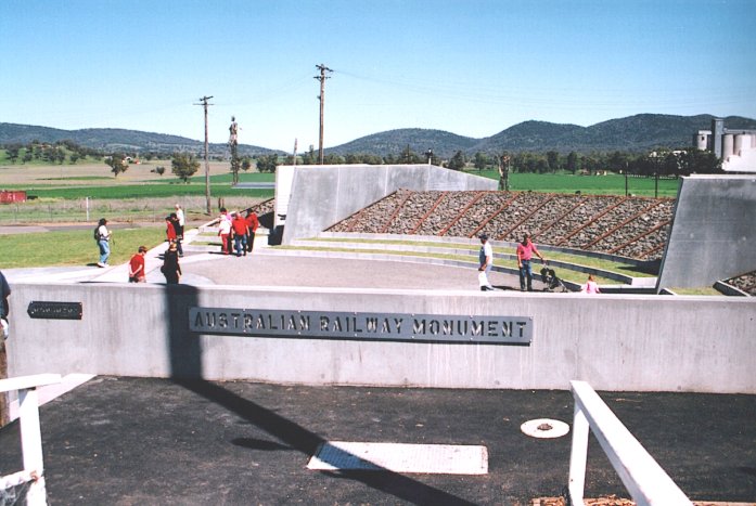 Part of the Australian Railway Monument.