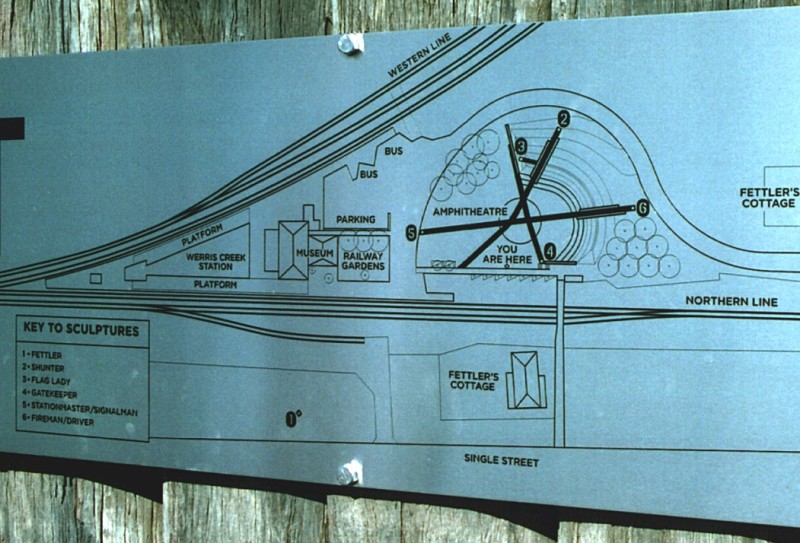 A map showing the layout of the station and surrounding area.